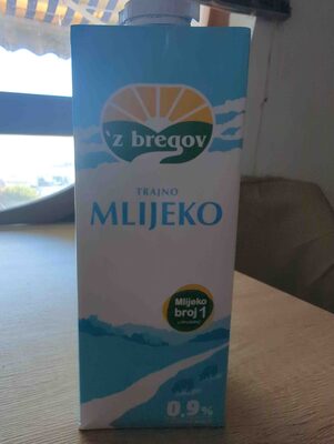 MLIJEKO TRAJNO 0,9% 1 L Z BREGOV